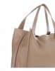 Bőr táska shopper bag Vittoria Gotti bézs V2